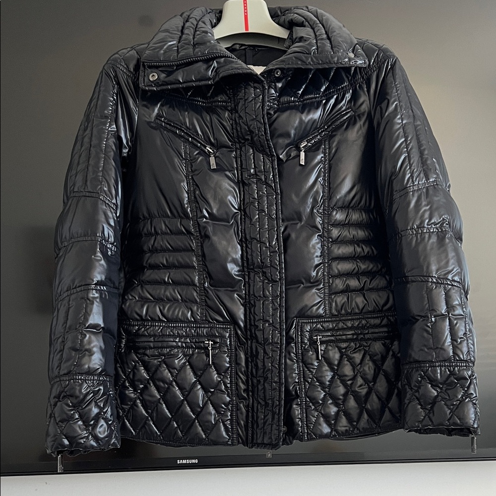 Moncler Shiny Black Puffer Jacket